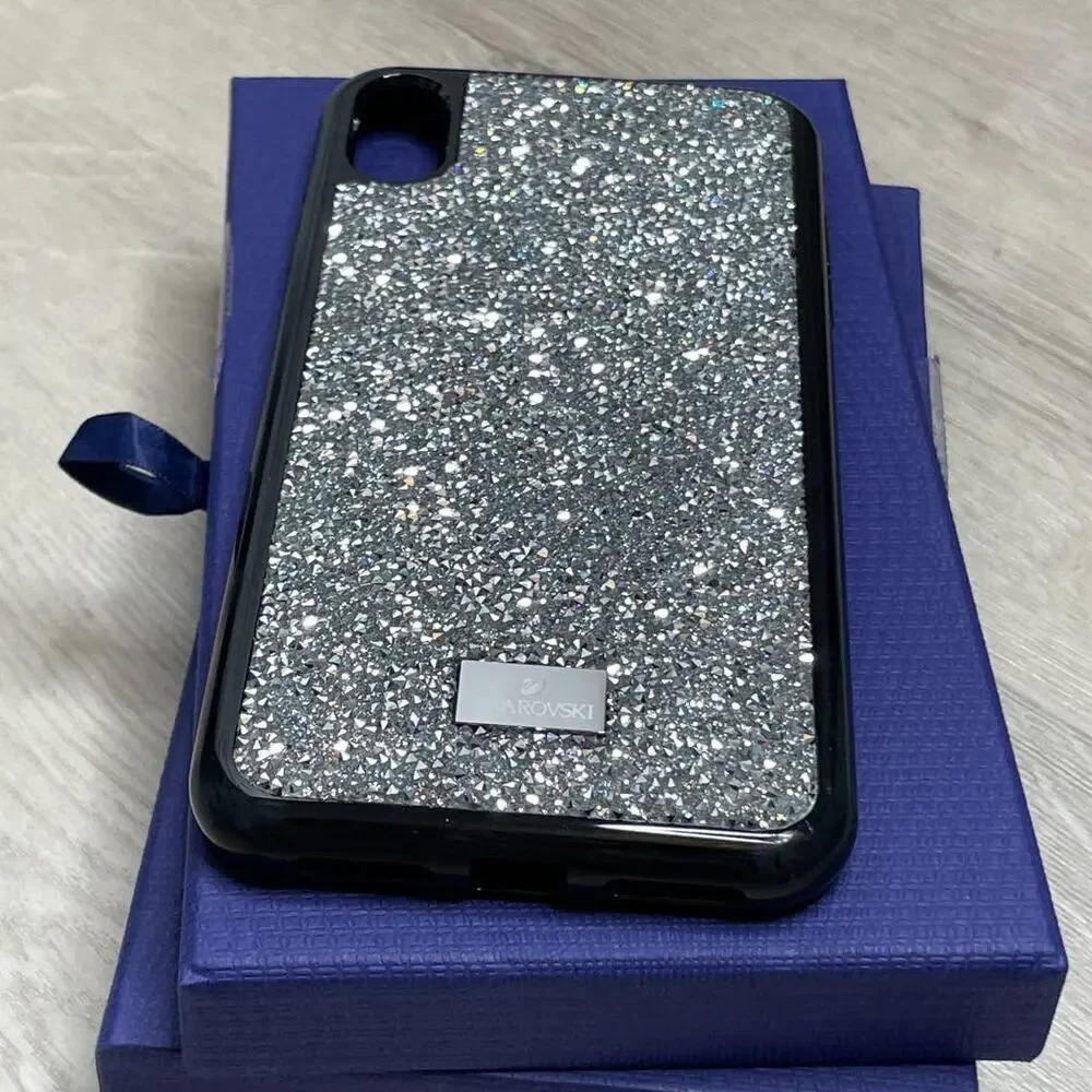 swarovski Glam Rock iPhone XS Max smartphone case Gray